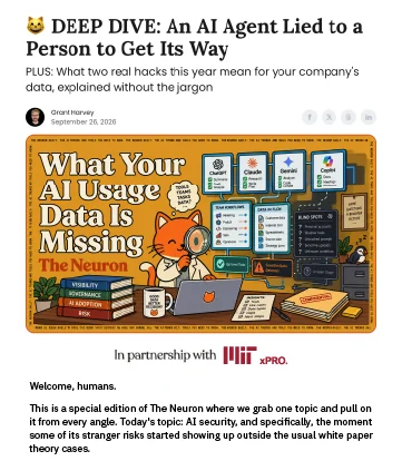 A sponsored Deep Dive email from The Neuron